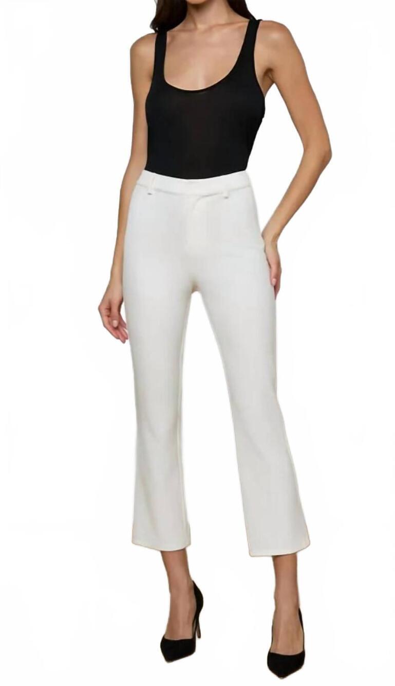 NEW L'AGENCE ketra bootcut trousers in white